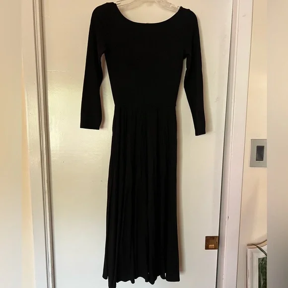 Reformation Rou Midi Fit & Flare Dress – Size Small, Classic Black - Picture 8 of 8